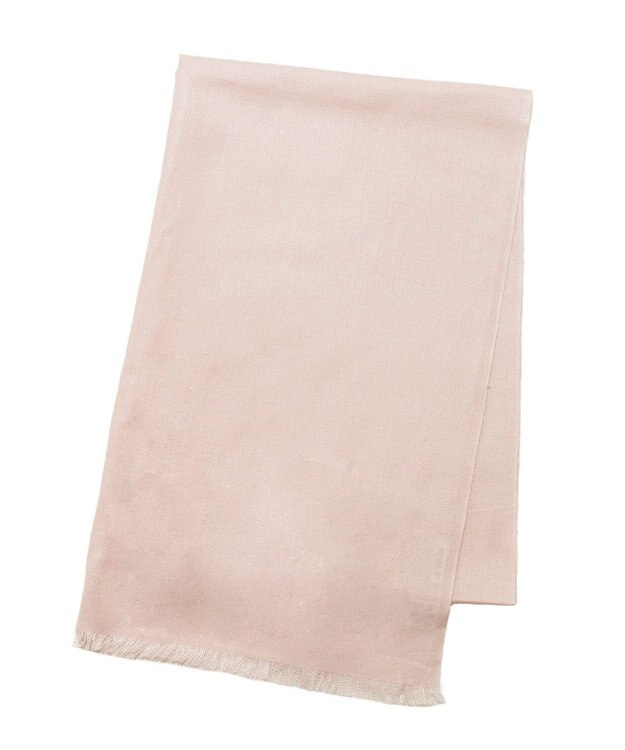 MOONBAT FURLA シルクカシミヤ無地ストール/幅55cm/UV/洗える ペールピンク