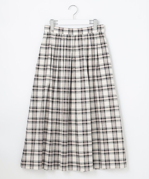 J.PRESS LADIES 【洗える】BEZ Cリネンマドラス スカート ピンク系3