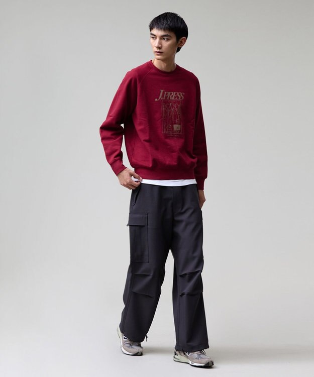 J.PRESS MEN 【J.PRESS ORIGINALS】【UNISEX】Polyester Aero Twill Easy Cargo Pants ネイビー系