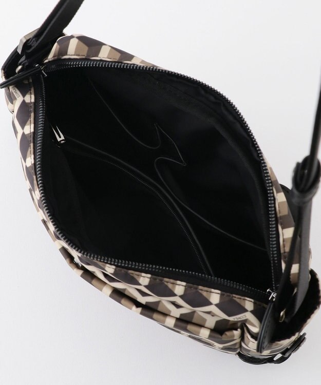 Y'SACCS キュービックモノグラム　スクエアショルダー チョコ