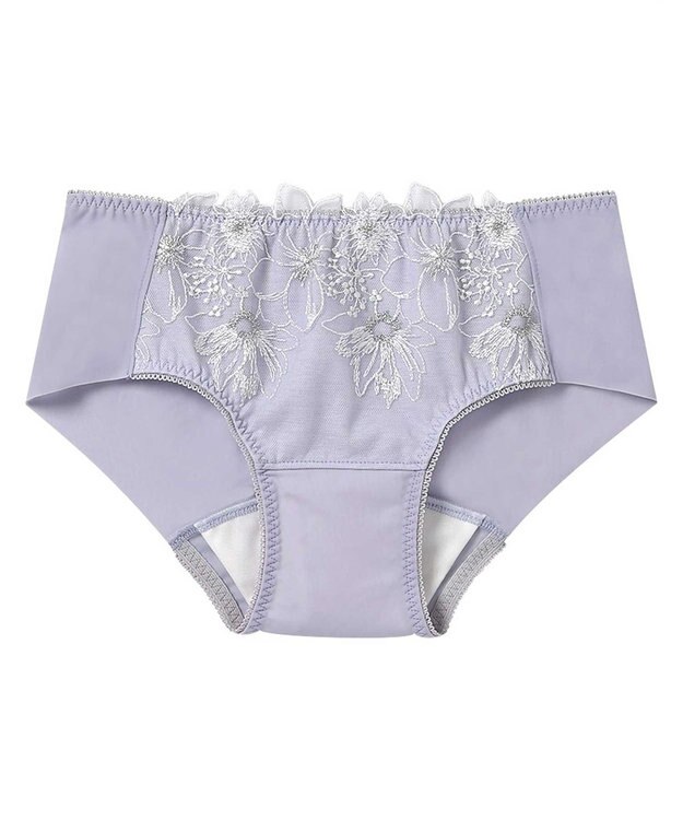 AMPHI サニタリーショーツ 【BRAGENIC ブラジェニック 脇高細見えタイプ】羽付きナプキン対応  BMI353とペア 吸汗速乾(後ろ身頃) 生理用ショーツ PMI053 アンフィ／ワコール パープル