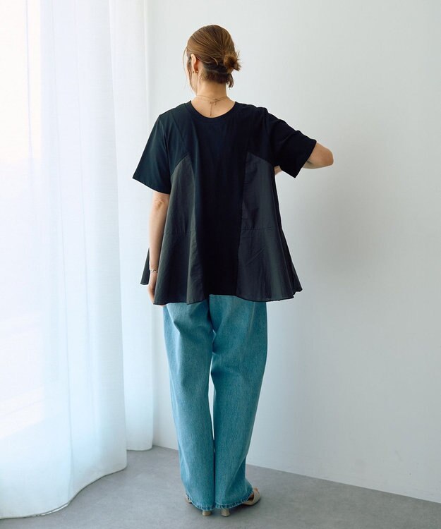 YECCA VECCA ルーズストレートデニムパンツ Indigo