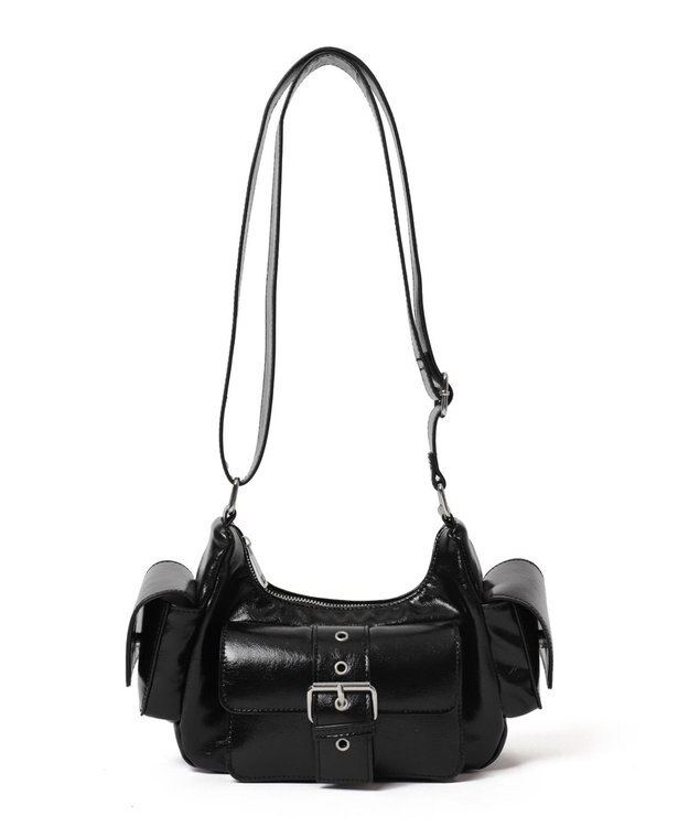 WEGO ハトメベルトポケットショルダー ブラック