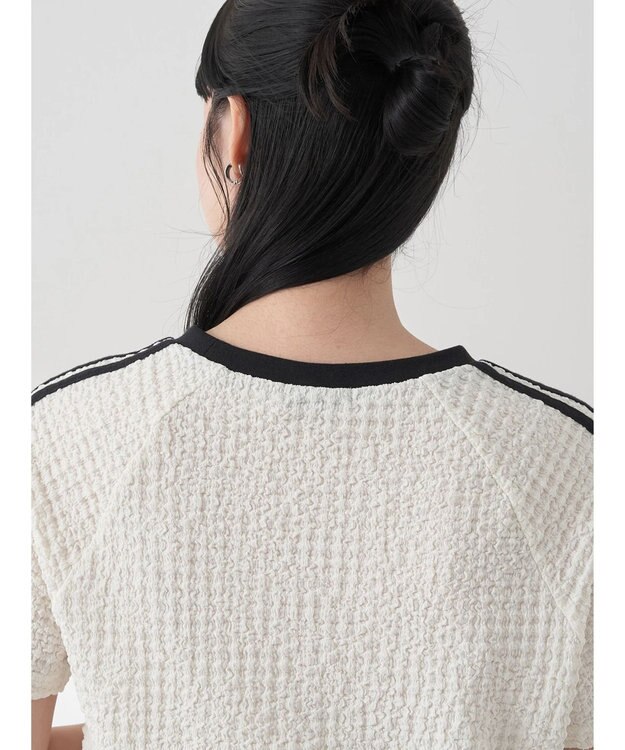 earth music&ecology ラインジャガードプルオーバー Off White