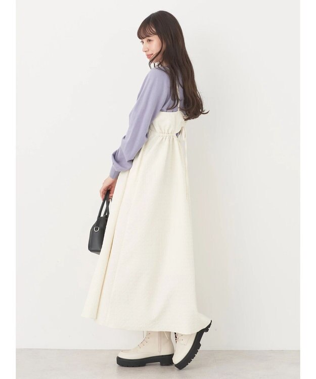 earth music&ecology バックオープンキャミワンピース Ivory