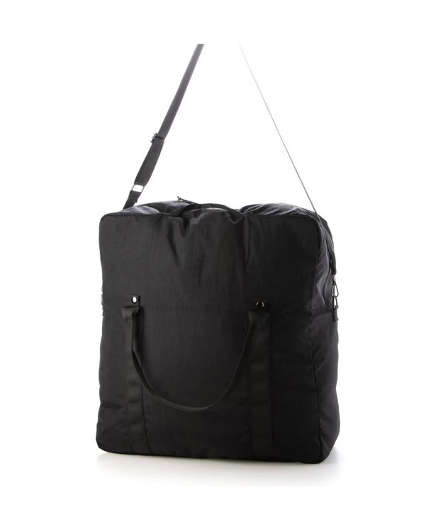 UNBILLION cachecache パッカブルナイロンボストンバッグ ブラック