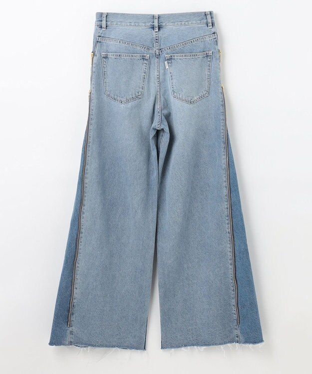 GRACE CONTINENTAL サイドジップデニムパンツ ブルー