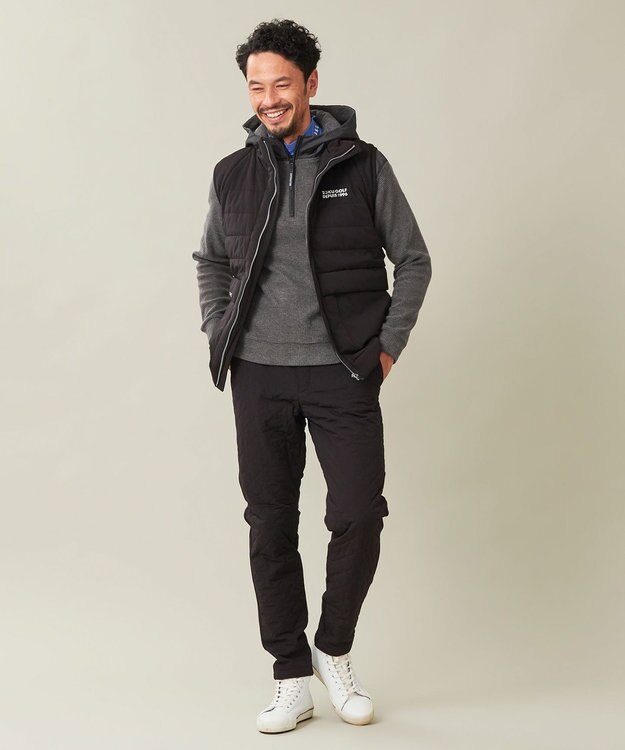 23区GOLF 冬の最強防寒アイテム【MEN】キルティングパンツ ブラック系