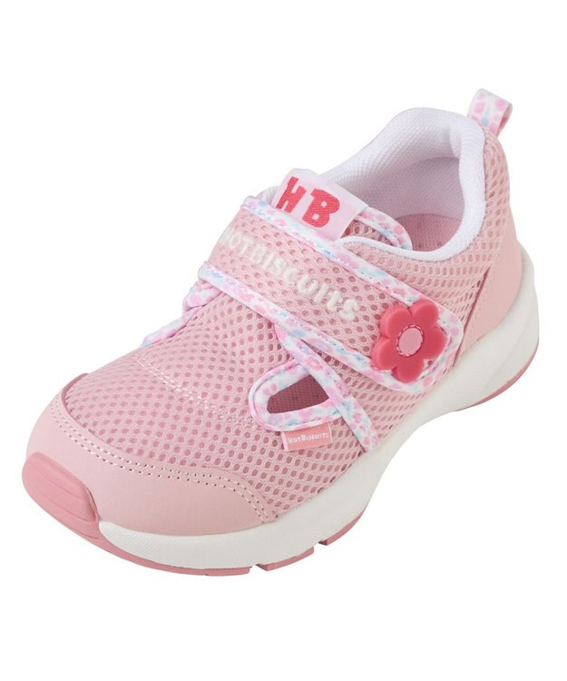 MIKI HOUSE HOT BISCUITS 【16-18cm】ダブルラッセル キッズシューズ ピンク