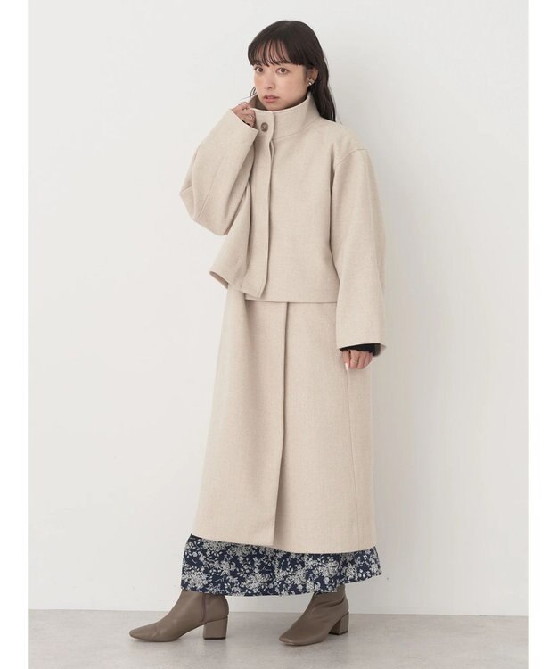 earth music&ecology マルチｗａｙコート Light Beige