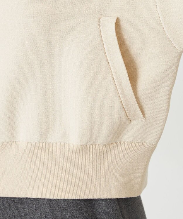 NAVE 【ReNAVE・洗える】スムースニット トラックジャケット ホワイト系