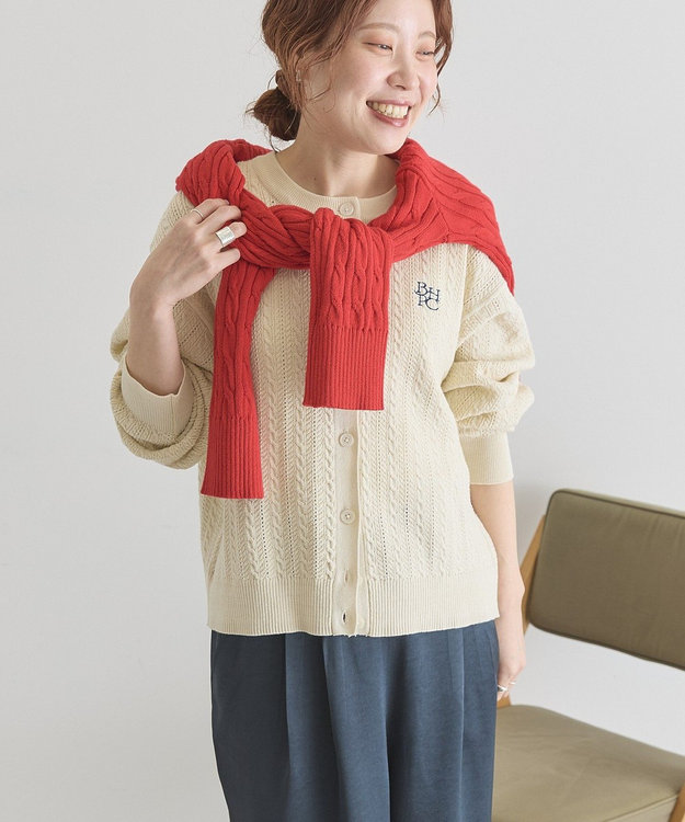 AMERICAN HOLIC 【BEVERLY HILLS POLO CLUB】ニットカーディガン Ivory