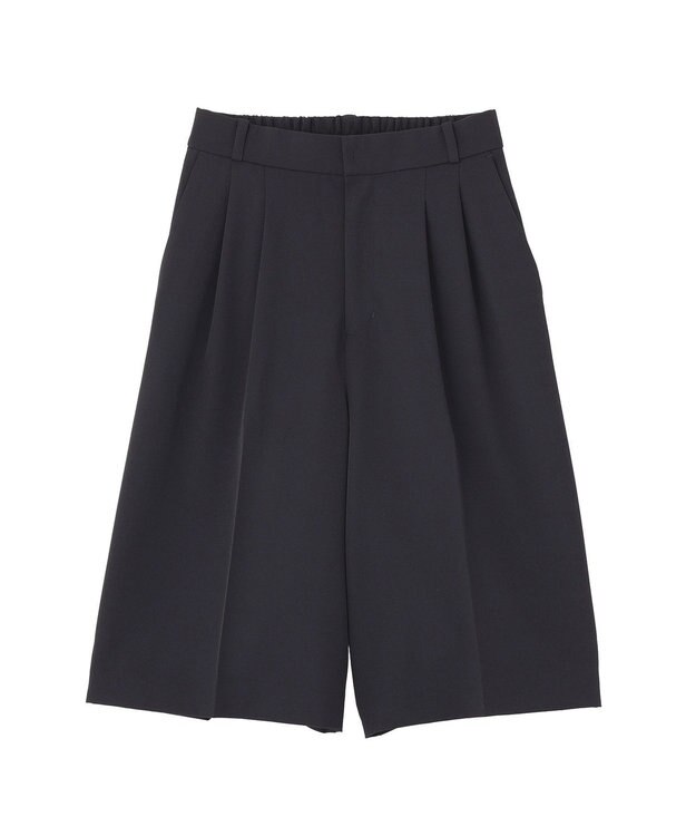 YECCA VECCA 【尾崎紗代子さん着用】タックハーフパンツ Navy