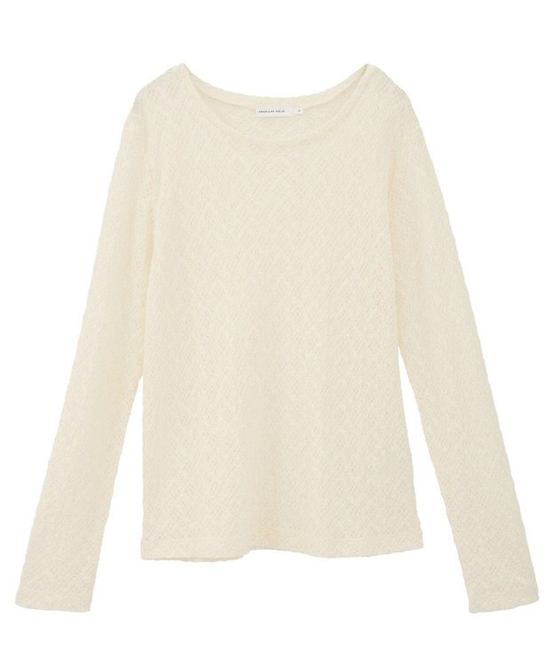 AMERICAN HOLIC レース長袖プルオーバー Ivory