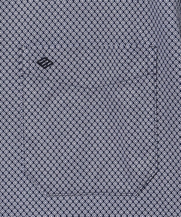 JOSEPH ABBOUD 【ストレッチ・イージーケア】コンパクトジャージープリントシャツ ネイビー系4