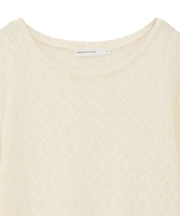 AMERICAN HOLIC レース長袖プルオーバー Ivory