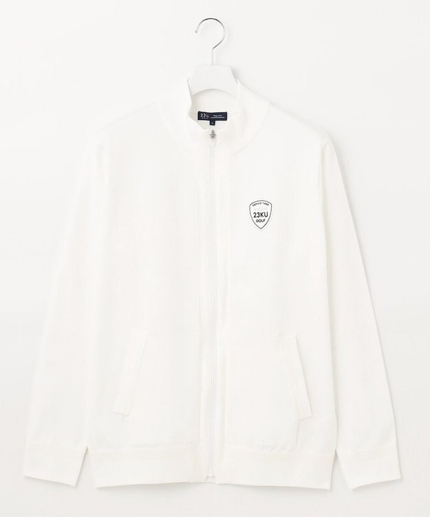23区GOLF 【MEN】ニット ブルゾン ホワイト系