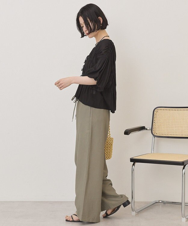 AMERICAN HOLIC フロントリボンブラウス Black