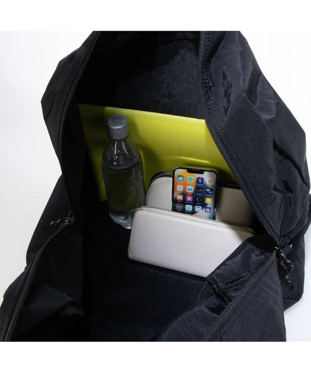 UNBILLION cachecache パッカブルナイロンボストンバッグ ブラック