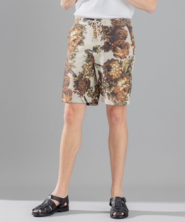 JOSEPH HOMME クールドッツストレッチ花柄 / BERMUDA ベージュ系5