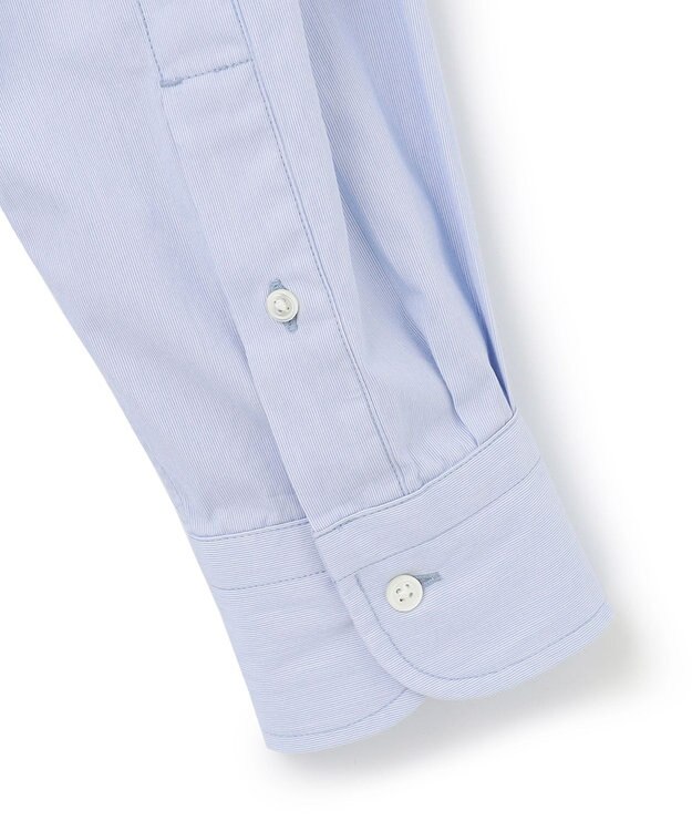 J.PRESS MEN 【WEB限定】ポプリンヘアラインJ刺繍シャツ/B.D サックスブルー系1