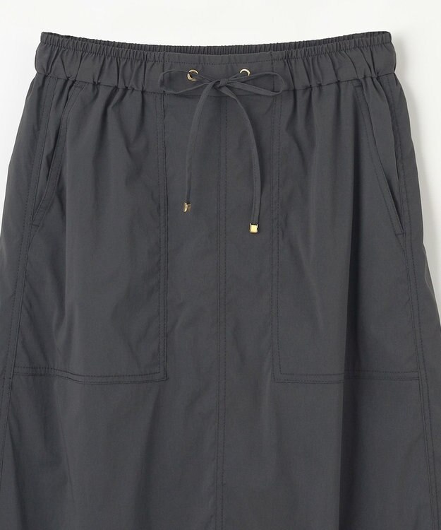 ANY L 【ウエストゴム】撥水ナイロンベイカースカート スミクロ