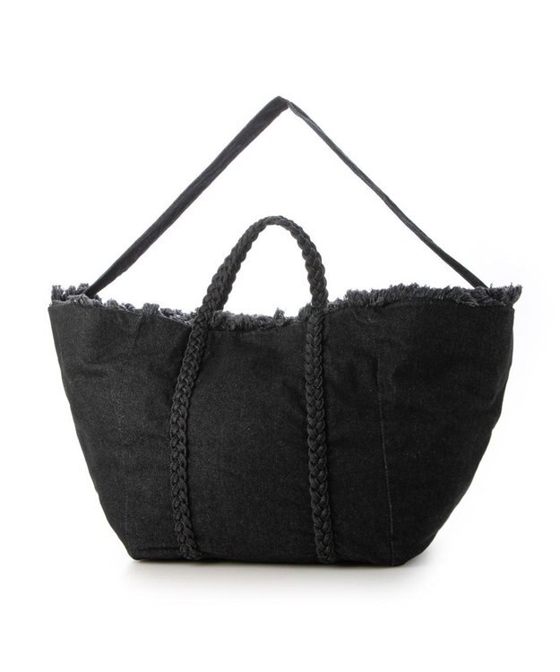 UNBILLION カシュカシュ cachecache / 2wayビッグデニムトート ブラック