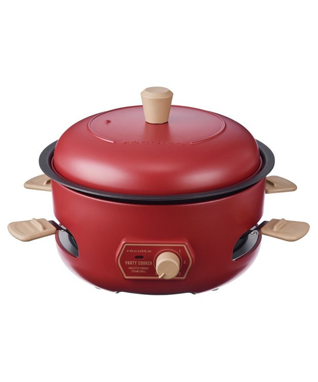 YAMATO テーブル＆キッチン 【レコルト】パーティークッカー  レッド  RRF-3(R) レッド