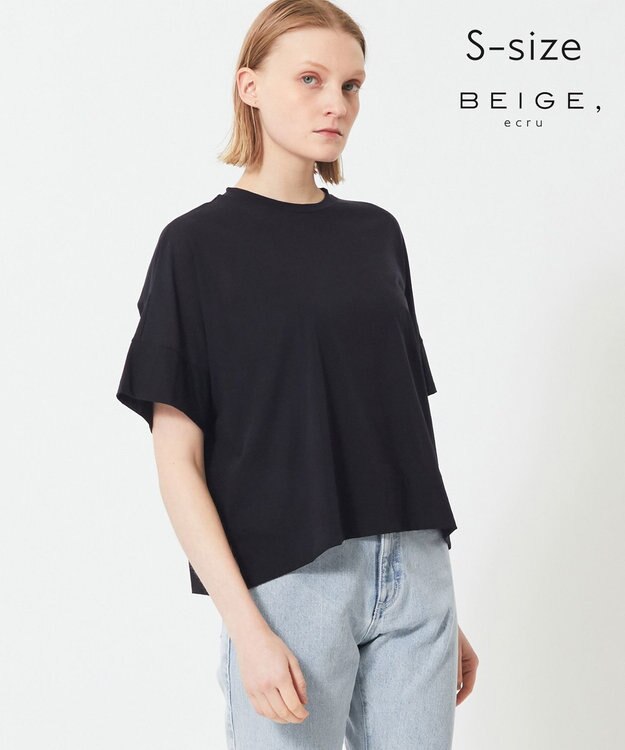 BEIGE， 【S-size】OXALIS / ビックTシャツ Navy