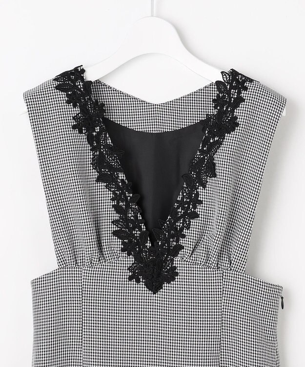 Feroux 美シルエットレース ジャンパースカート ホワイト系2