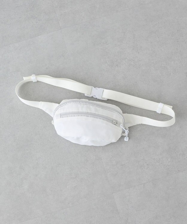 earth music&ecology ライトリップストップウエストポーチ Off White