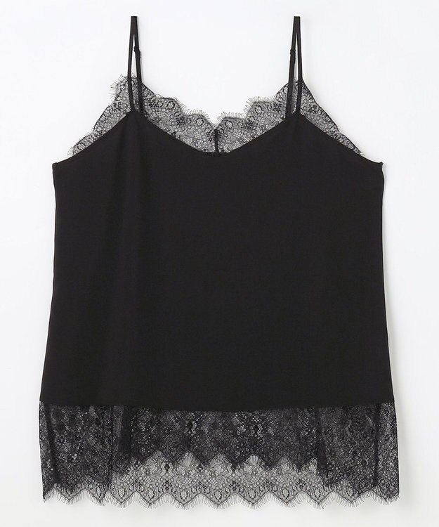 ANY デシンレースキャミソール ブラック