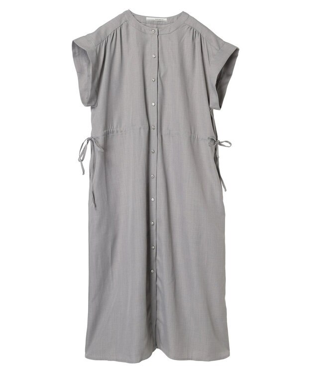 Green Parks ・ＥＬＥＮＣＡＲＥ　ＤＵＥリネンライクドロストワンピース Gray