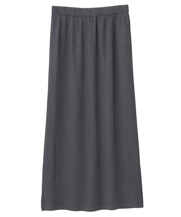 Green Parks 楽ちん涼やかドライタッチイージースカート Charcoal Gray