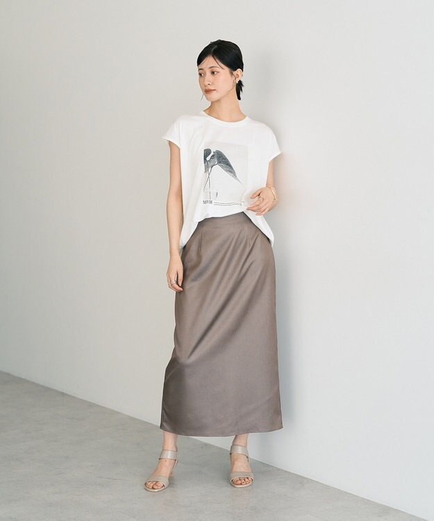 YECCA VECCA フォトプリントノースリーブTee Off White