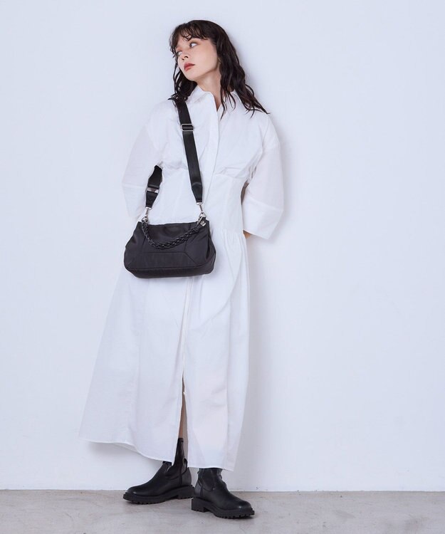 MioFIRANO FRAME D001 ハンドバッグ はっ水 BLACK