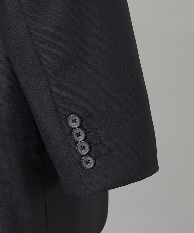 GOTAIRIKU シワになりにくい【御幸毛織/みゆきけおり】Superio160 スーツ_ブラックチェック ブラック系4