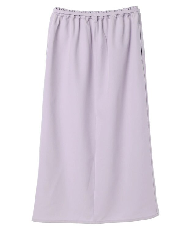 Green Parks 〈選べるきれシル〉Ｉラインロング丈スカート Lavender