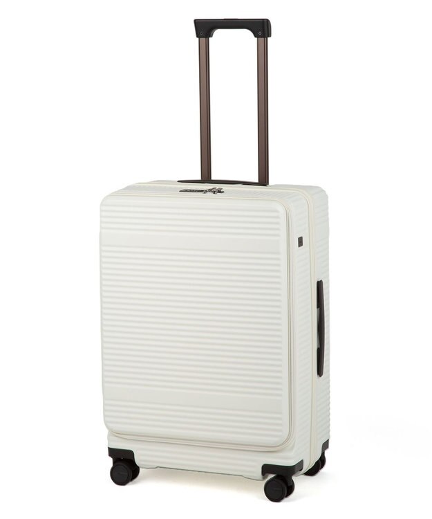 ACE BAGS & LUGGAGE ace. サルートン フロントオープンスーツケース M~Lサイズ 68～77L 05363 ホワイト