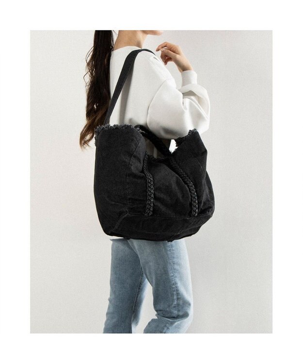 UNBILLION カシュカシュ cachecache / 2wayビッグデニムトート ブラック