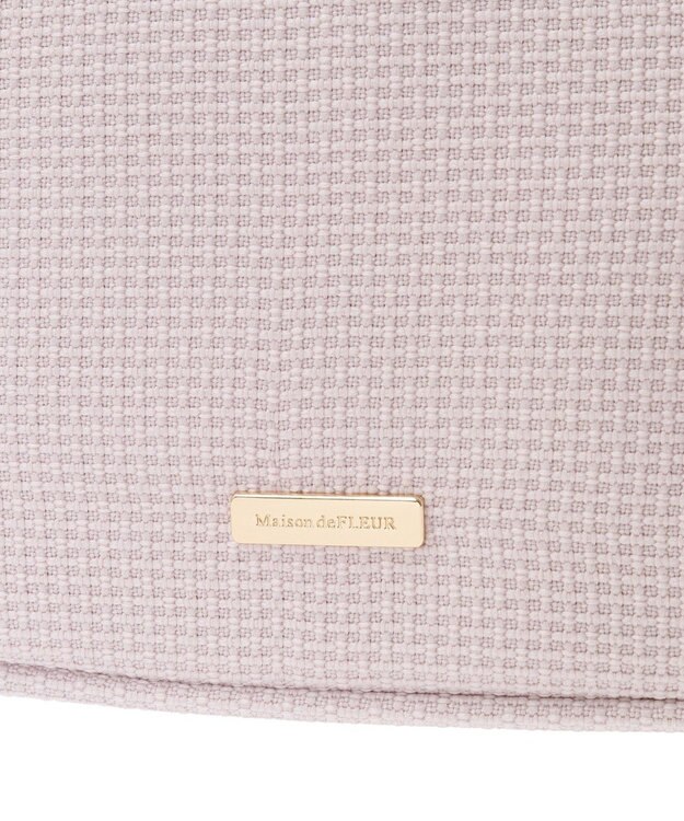 Maison de FLEUR 2WayフリルトートMバッグ Pink