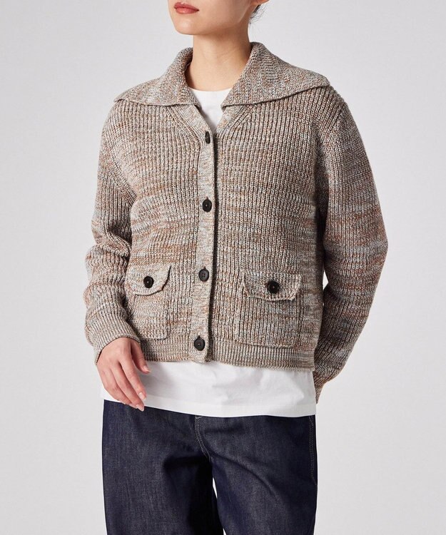 Paul Smith ビッグカラー カーディガン ベージュ