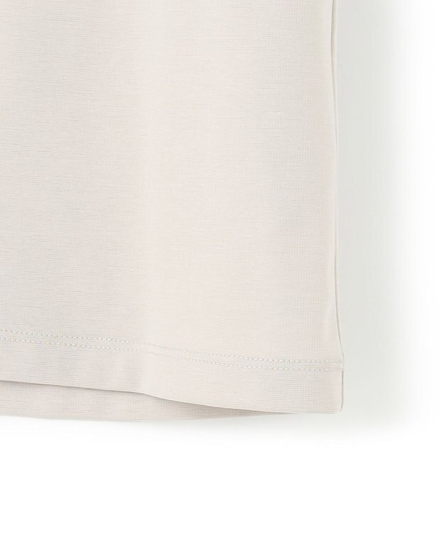 J.PRESS MEN シルクのような光沢感の上品Tシャツ【UVカット / 接触冷感 / 吸水速乾】【J.PRESS PREMIUM JERSEY】ポンチモックネック Tシャツ ライトグレー系