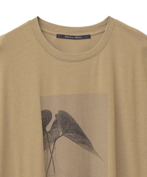 YECCA VECCA フォトプリントノースリーブTee Off White