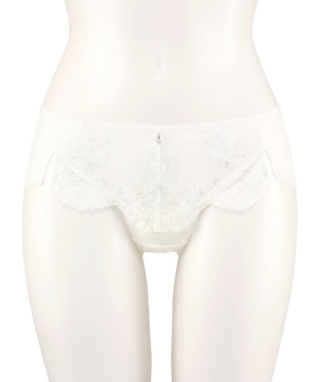 San-ai Resort（三愛水着楽園） エレガントコレクション【2503】デザインバックレースショーツ ホワイト