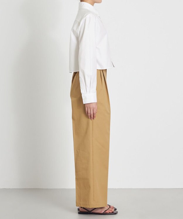 NAVE 【Nave　洗える】クロップド シャツ ホワイト系