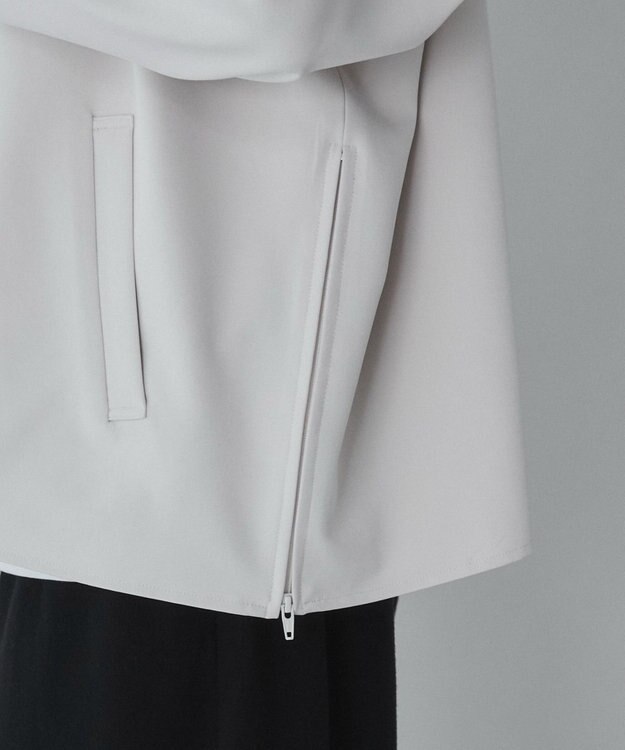 WEGO 【ユニセックス着用ITEM】トロミノーカラーブルゾン ライトベージュ