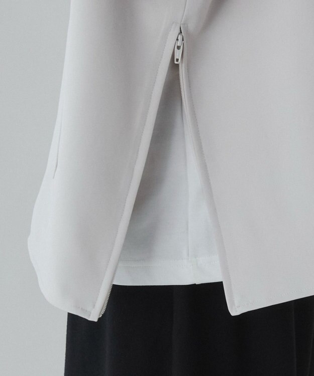 WEGO 【ユニセックス着用ITEM】トロミノーカラーブルゾン ライトベージュ