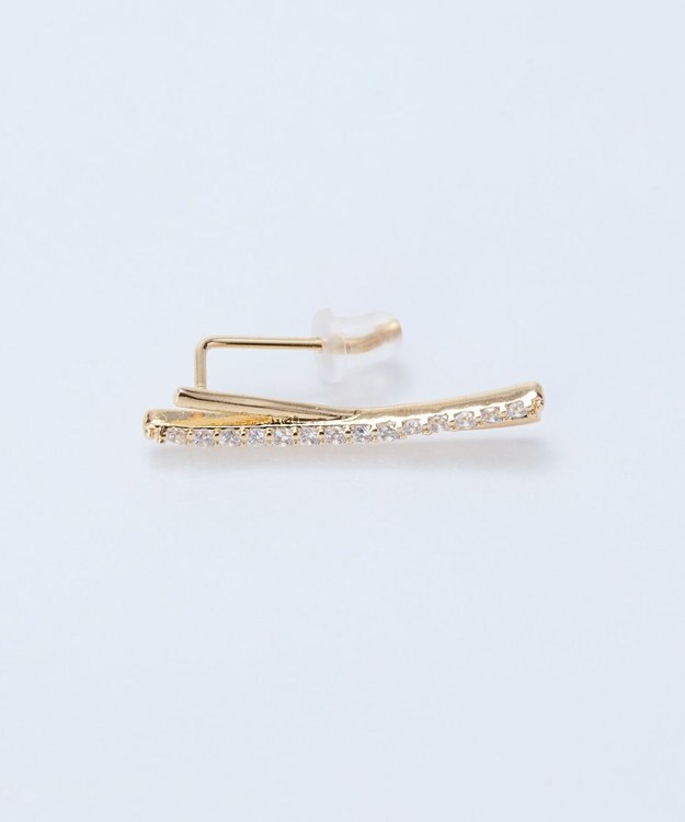 Phoebe 2wayクロッシングリュクスピアス&イヤリング(片耳) クリア