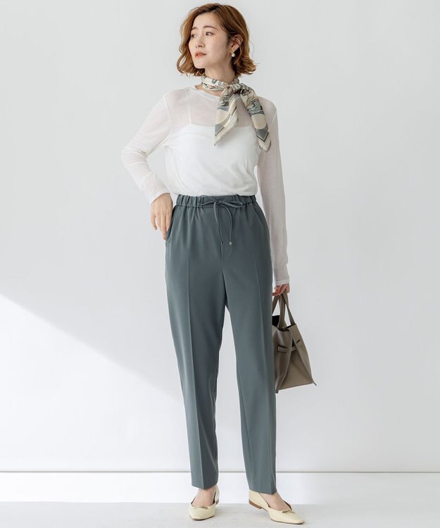 23区 L 【Oggi5月号掲載/洗える】シアー レイヤード TEE ホワイト系